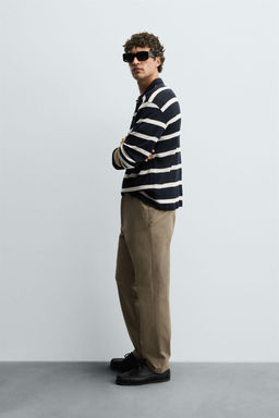 SLIM FIT CHINO TROUSERS - Zara фото 4