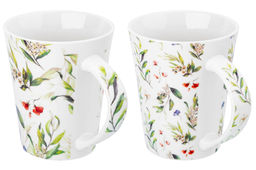 Набор 2 кружек 350 мл 12*9*11 см Зеленые веточки NEW BONE CHINA - Elan gallery фото 12