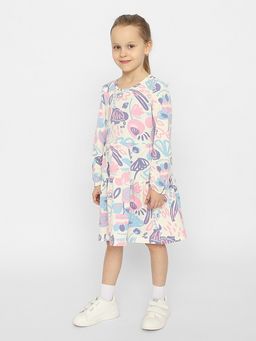CRB wear/CSKG 63440-21-350 Платье для девочки,экрю/Ex.Cherubino