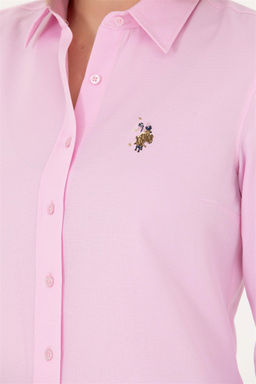 Женская базовая рубашка с длинным рукавом Magnolia Неожиданная скидка в корзине - U.s. polo assn фото 7