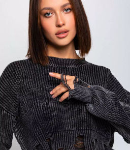 Джемпер #КТ845 (1), чёрный - Dommod фото 5