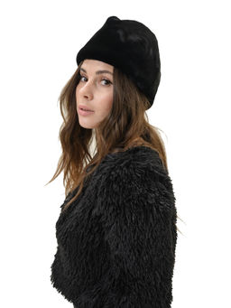 П26-22 Пилотка мех черный