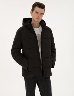 Siyah Kap__onlu Mont