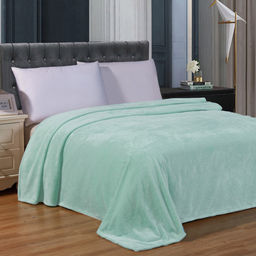 Плед/покрывало 240х200см Тиффани, велсофт Pinoli гладкокрашенный, полиэстер 100%, плотность 220г/м2, упаковка: 20х33см пояс бумажный, Домашняя мода (Россия)