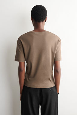 CAMISETA DE ALGOD?N CON CUELLO REDONDO - H&m фото 8