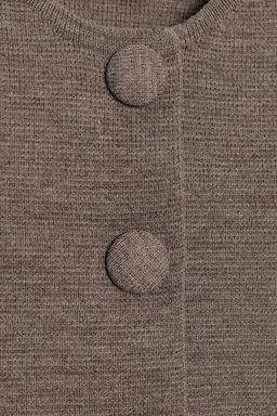 CHAQUETA CORTA PUNTO / Marr?n / Topo - Zara фото 8