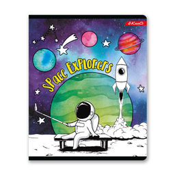 Светоч 48ТСК5_1_3_2 Тетрадь ученическая общая, A5 48 л. на скобе 65 г/кв.м , белизна 100 % 10 шт. линия 000321 Космос  фото 8