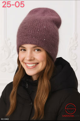 Шапка женская из ангоры - Bruno фото 4