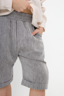 Рубашка в полоску Лен, черная - Inzibe фото 22