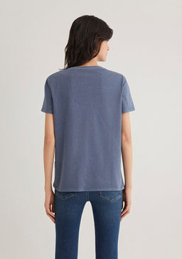 Kelebek Bask?l? Mavi Istanbul Tisort  фото 4