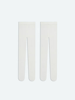 Beli Lastikli K?z Bebek K?lotlu ?orap 2li