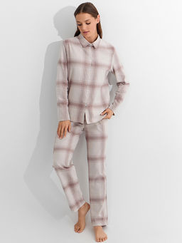 Комплект женский домашний серый в клетку - Mark formelle фото 7