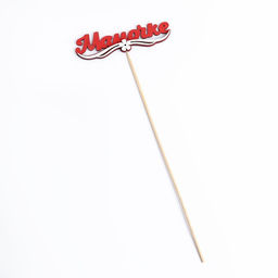 Цена за 10 шт. Топпер с декором Мамочке, красный 13х3,6 см - Simaland фото 4