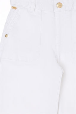 U. S. Polo Assn Белые брюки из плотной ткани для девочек - U.s. polo assn фото 8