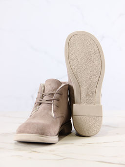 Ботинки 308.патрицияka.Капучино замша R/шерсть