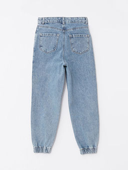 Minnie ve Mickey Mouse Bask?l? K?z ?ocuk Jean Jogger Pantolon - Waikiki фото 3