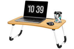 Складной столик для компьютера 60*40*26 см "Орех"