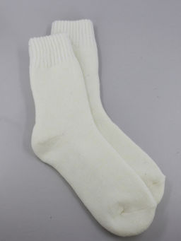 Носки р.35-40 Шерстяные Пух Белые - Krumpy фото 5