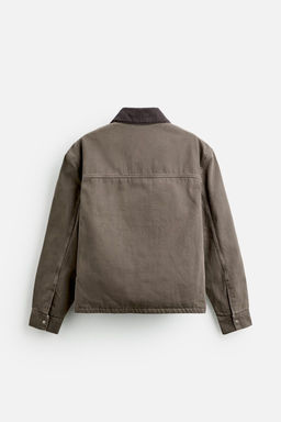 CONTRAST COLLAR JACKET - Zara фото 15