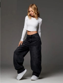 Джинсы багги