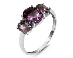 Кольцо из серебра аметист, Вивьен