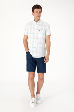Erkek _ndigo K_sa Kollu G_mlek Sepette S_rpriz _ndirim - U.s. polo assn фото 4
