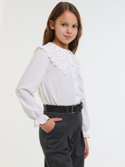 Блузка для девочек - Синий мир фото 2