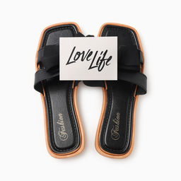 Тапочки женские с открытым носом LoveLife, размер 36-37, чёрные