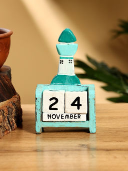 Календарь настольный Маяк, 7411 см, дерево, бело-бирюзовый - Simaland фото 2