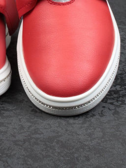 07-PDD69-5 RED Слипоны женские (натуральная кожа)