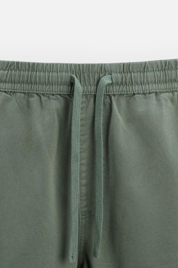 WASHED JOGGER WAIST TROUSERS - Zara фото 34