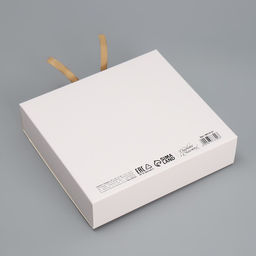 Цена за 5 шт. Коробка подарочная новогодняя складная «С Новым годом, тиснение, белый», 20×18×5 см