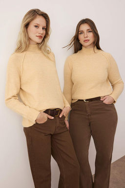 Haki Yumusak Dokulu Genis Kal?p Triko Kazak TWOAW26KZ00191 - Trendyolmilla фото 13