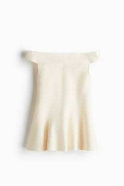 Top off-the-shoulder con peplum - H&m фото 2