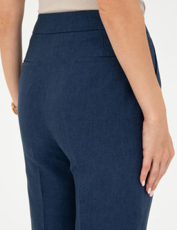 Lacivert Carrot Fit Keten Pantolon - Pierre cardin фото 6