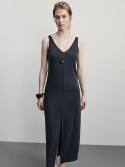 Сарафан с V-образным вырезом из модала / Zarina  фото 2