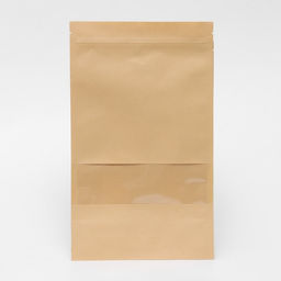 Цена за 50 шт. Пакет Zip - lock Крафт с прямоугольным окном 18?30 см - UPAK LAND фото 2