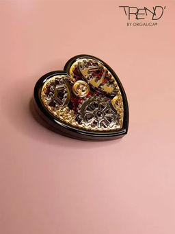 Брошь Сердце Стимпанк черное - Orgalica фото 2