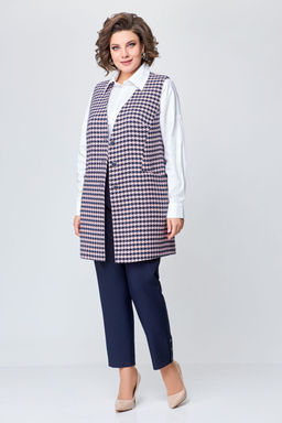 Блуза Swallow 803.2 черный+серебряный узор фото 127