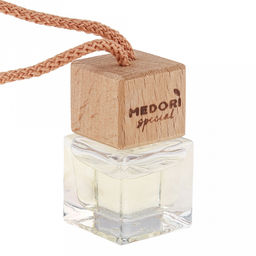 Ароматизатор автомобильный подвесной Бутылочка Bordo 3х5,5х11см, на шнурке, парфюм, с пробником аромата, в блистере, Medori (Россия)