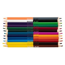 Лео Играй Набор двусторонних трехгранных карандашей LGDCP-12 заточенный 8 х 24 цв