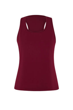 Ekru-Bordo 2li Micro Kumas Orme Spor T-Shirt THMSS26TS00001 - Trendyolmilla фото 15