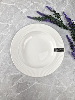 Цена за 2 шт. Тарелка cуповая 21,5*3,5см Lance Белье (фарфор) OLS-DM-74