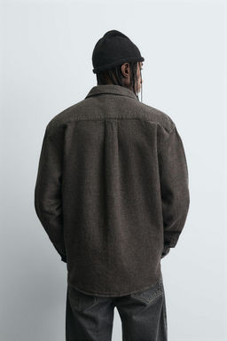 TEXTURED RELAXED FIT OVERSHIRT - Zara фото 3