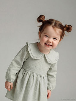 Bebe Yaka K?z Bebek Elbise