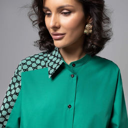 Рубашка комбинированная с сеткой, Моя философия  шик