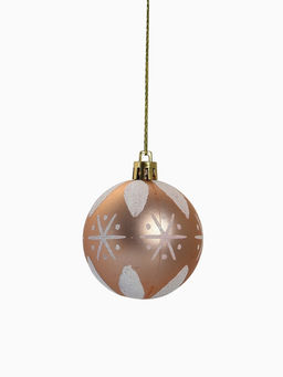 Ёлочные игрушки Мелодия ассорти люкс, шары новогодние, d=6 см, набор 24 шт., бело-золотой - Зимнее волшебство фото 18