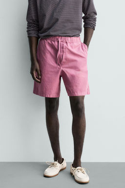BERMUDA LAVADA REGULAR FIT / Rosa