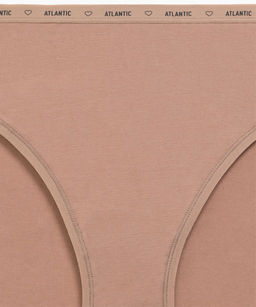 ATLANTIC 3CLP-010 Трусы спорт с высокой посадкой Sport High Leg - набор (3 шт.) темный экрю + бежевый + темно-бежевый  фото 7