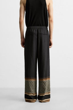 RELAXED FIT COLOUR BLOCK TROUSERS - Zara фото 3